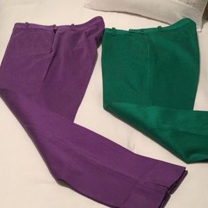 2 pair Laren slacks. Size 6